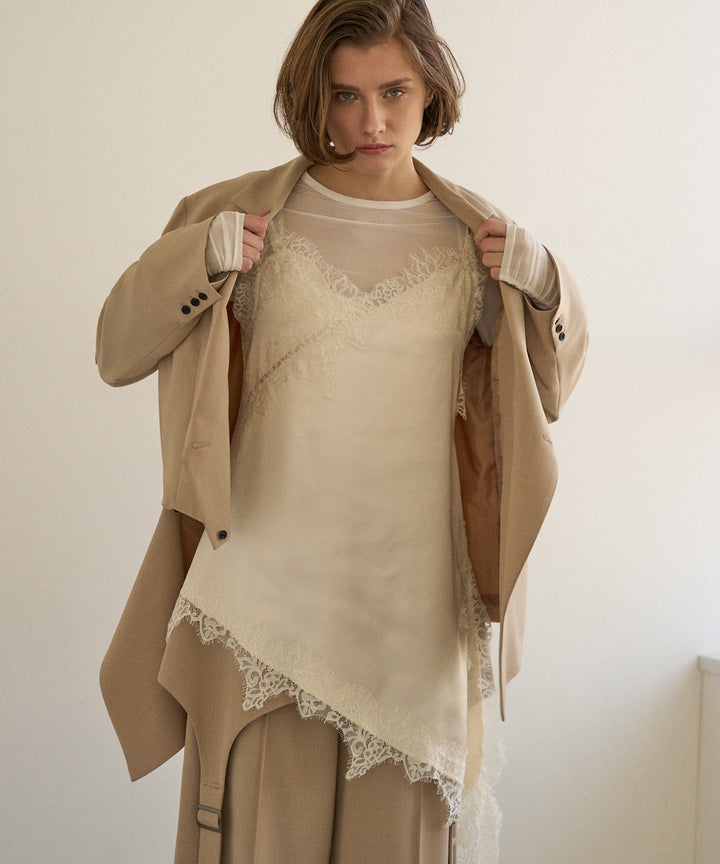 Satin Raschel Lace Camisole