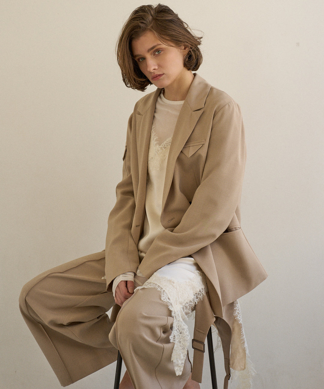 Satin Raschel Lace Camisole