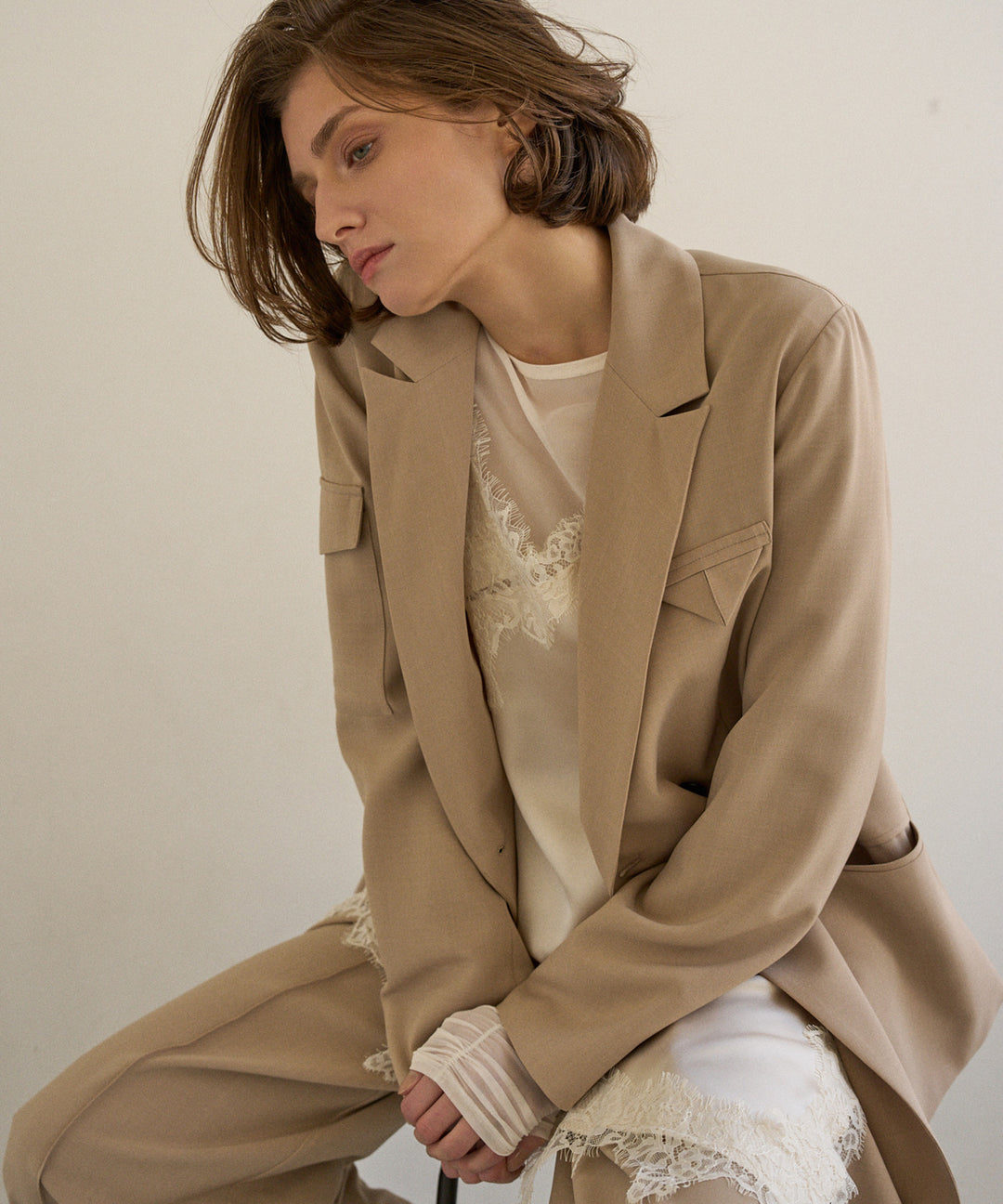 Satin Raschel Lace Camisole