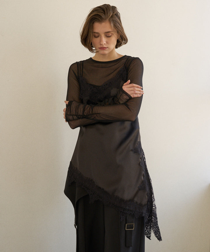 Satin Raschel Lace Camisole