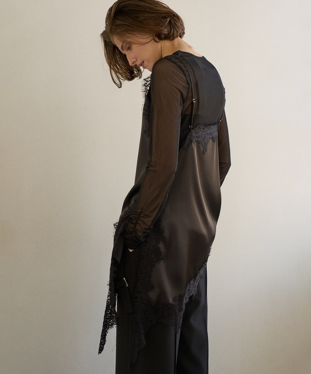 Satin Raschel Lace Camisole