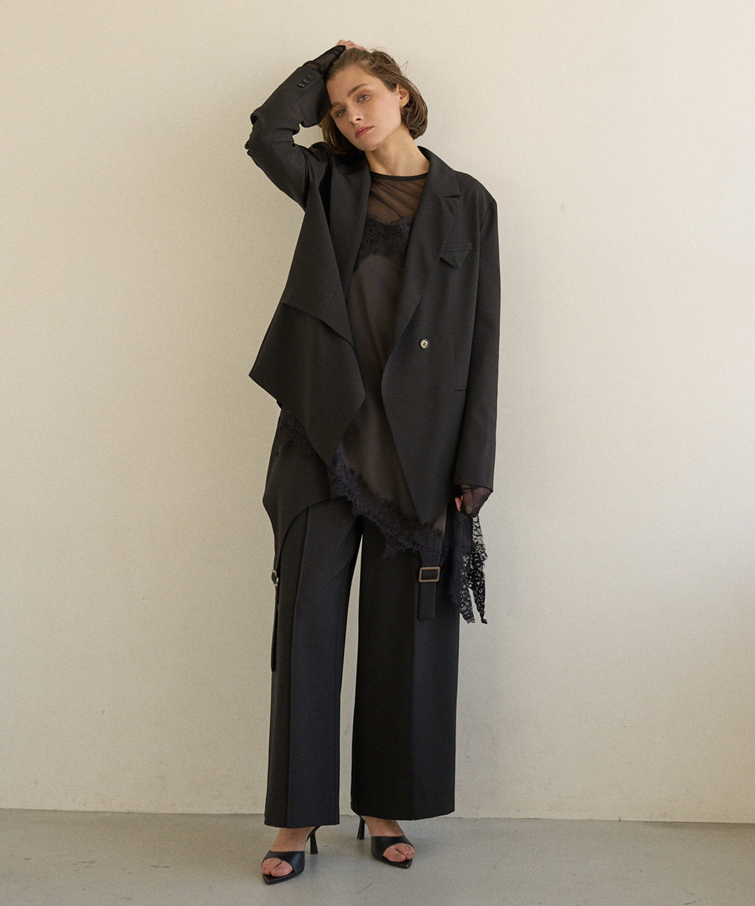 Peaked Lapel 2way Jacket