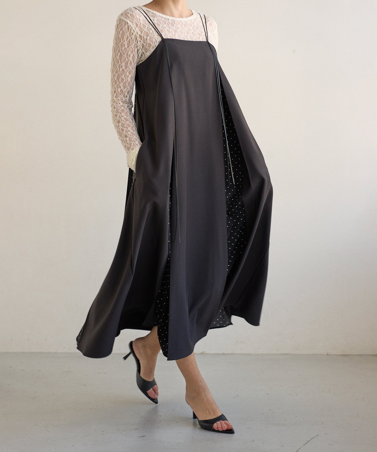 Pin Dot Line Dress – MIELI INVARIANT