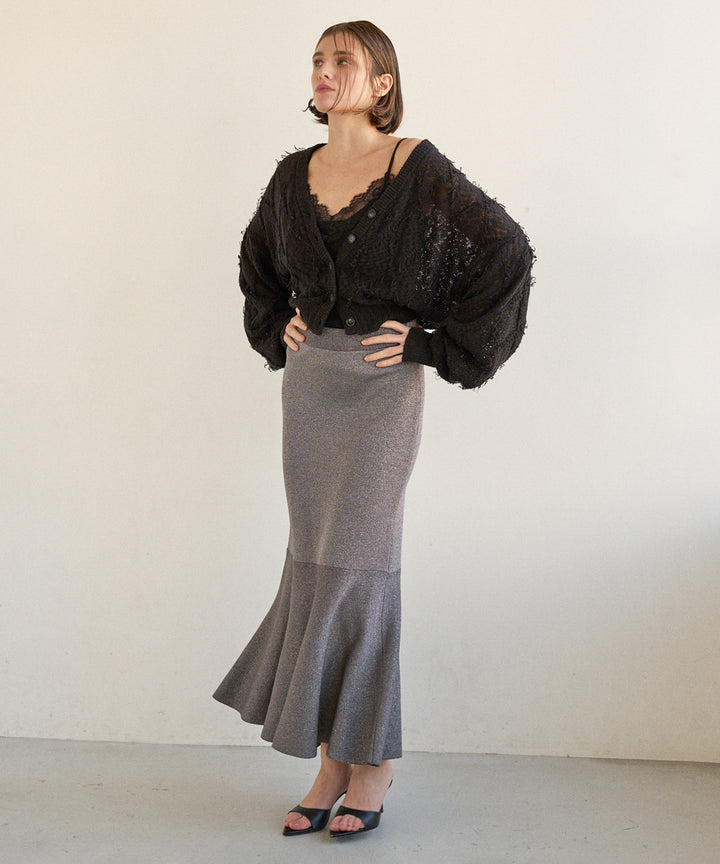 Mermaid Glitter Knit Skirt