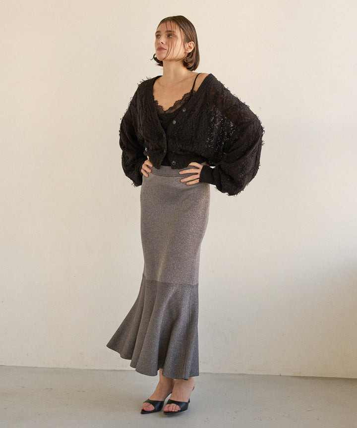 Pad In Rib Cut Lace C/A