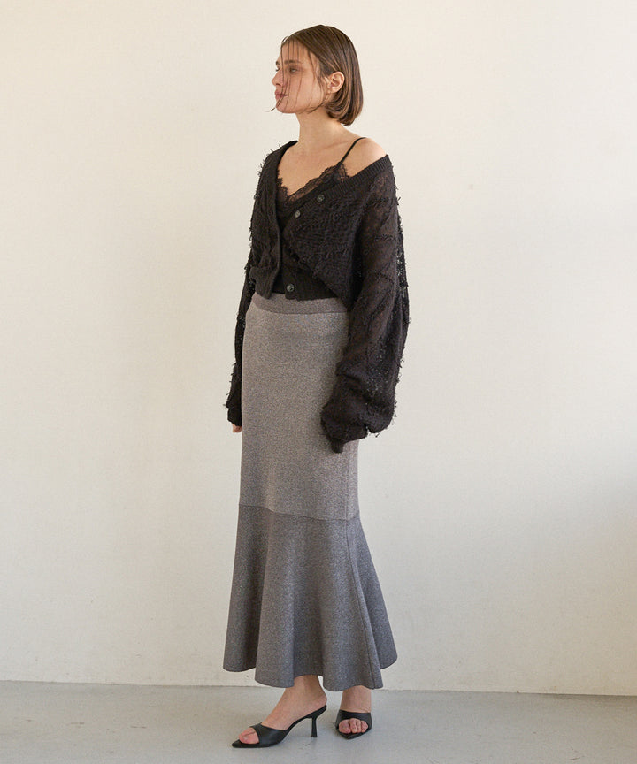 Mermaid Glitter Knit Skirt