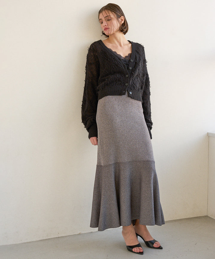 Mermaid Glitter Knit Skirt
