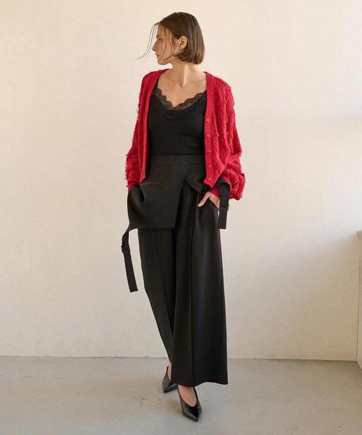 Pad In Rib Cut Lace C/A