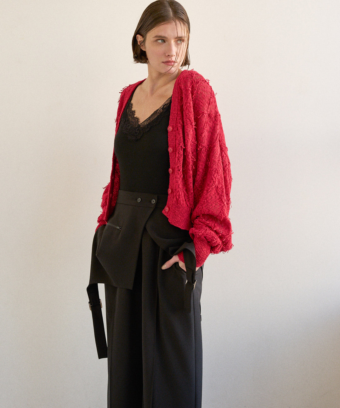 Bloom Loop Fringe Cardigan