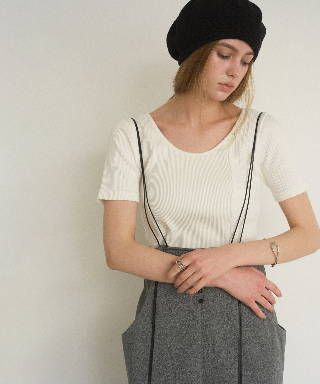 2way Rib Cut Tee