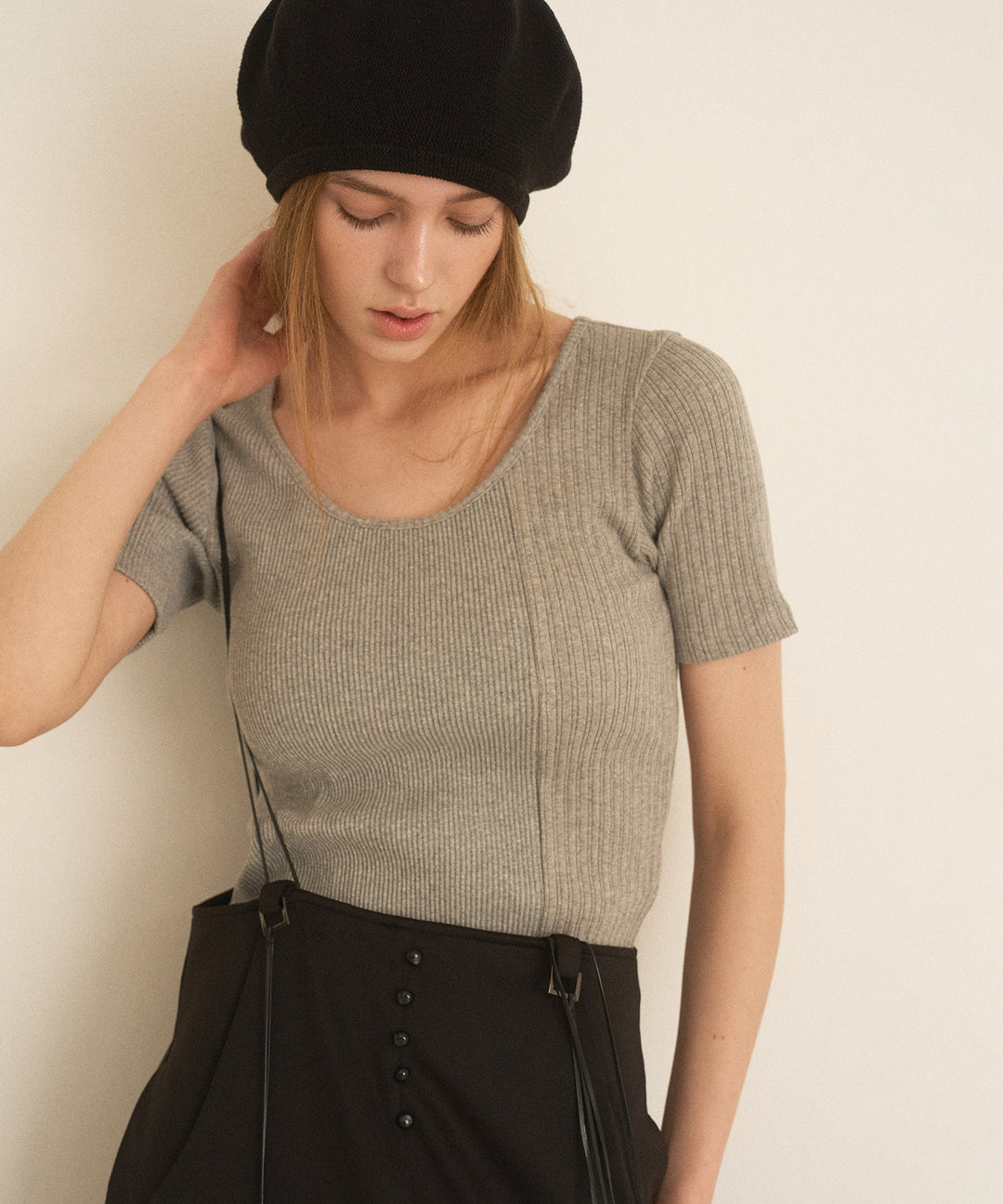 2way Rib Cut Tee