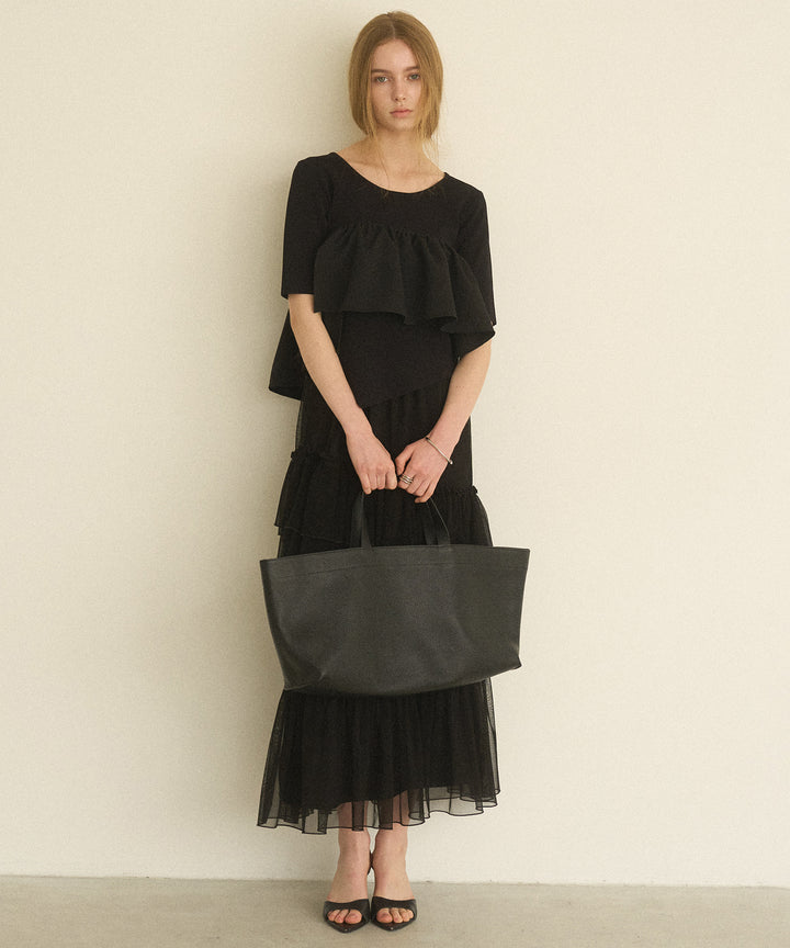 Lame Tulle Tiered Skirt