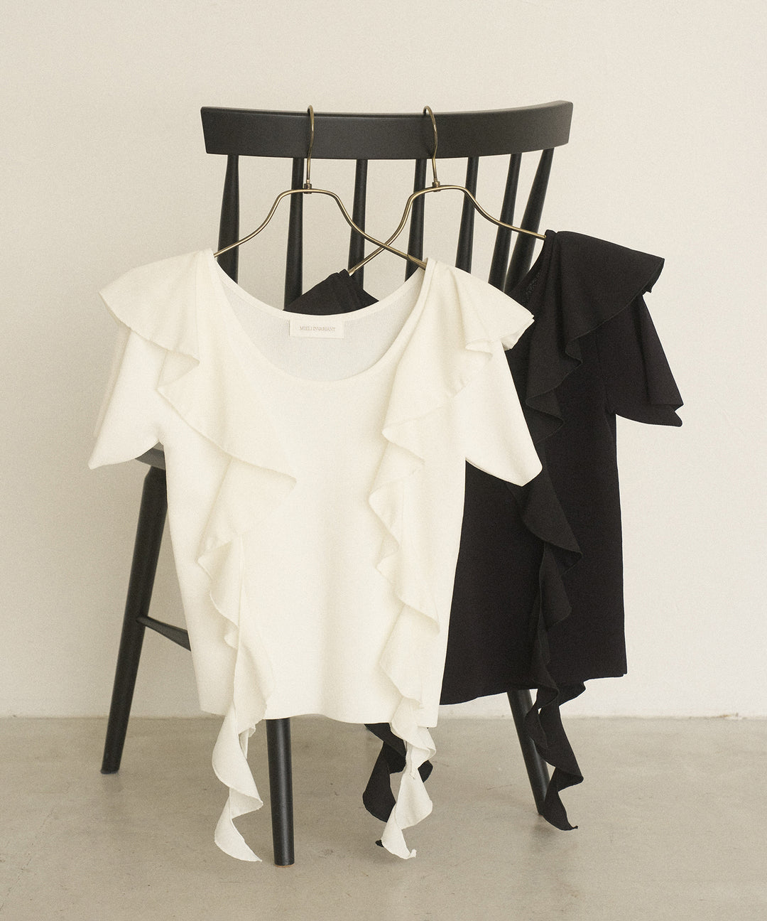 Ruffle Ribbon Swing Tops