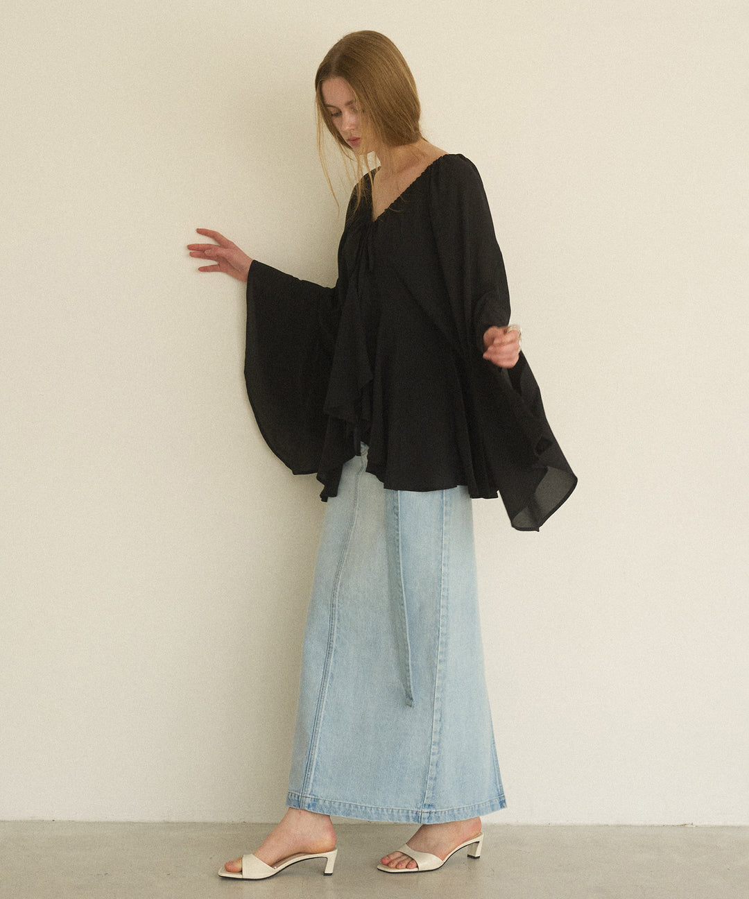 ICE Bleach Denim Skirt