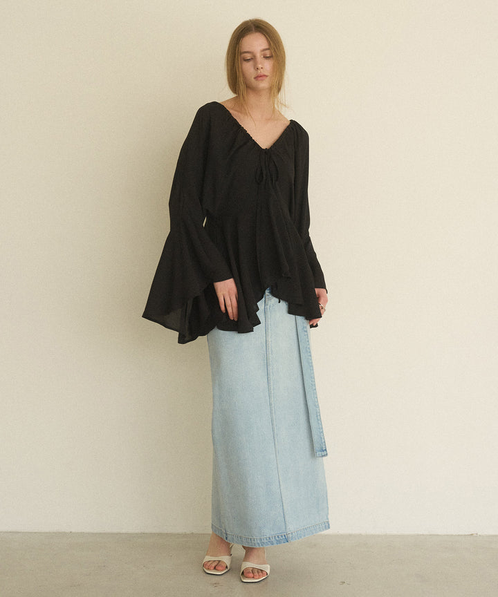 ICE Bleach Denim Skirt