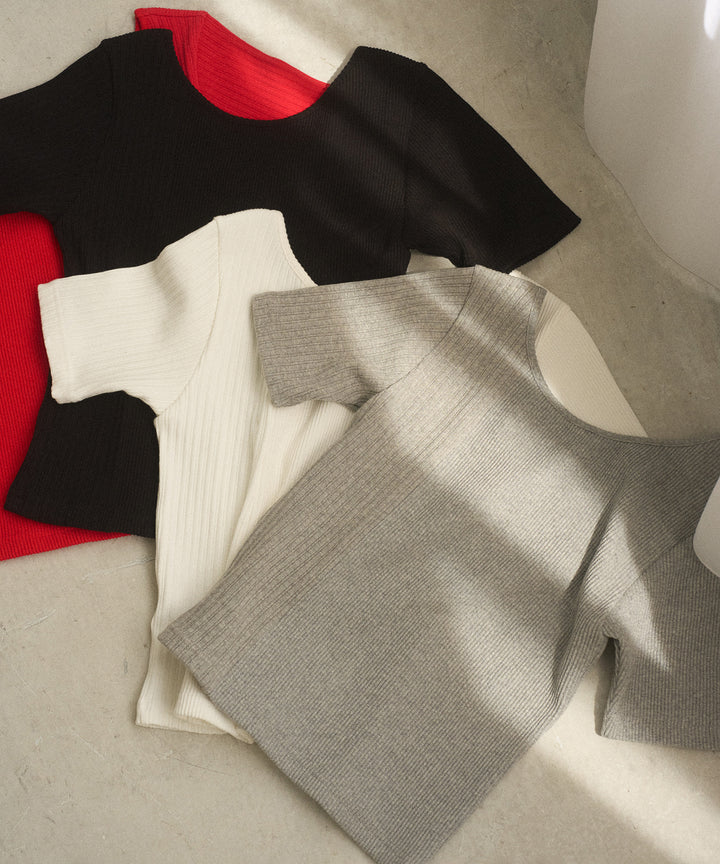 2way Rib Cut Tee