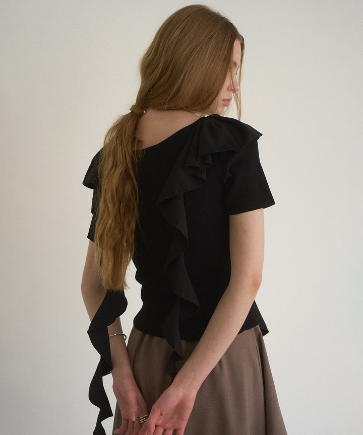 Ruffle Ribbon Swing Tops