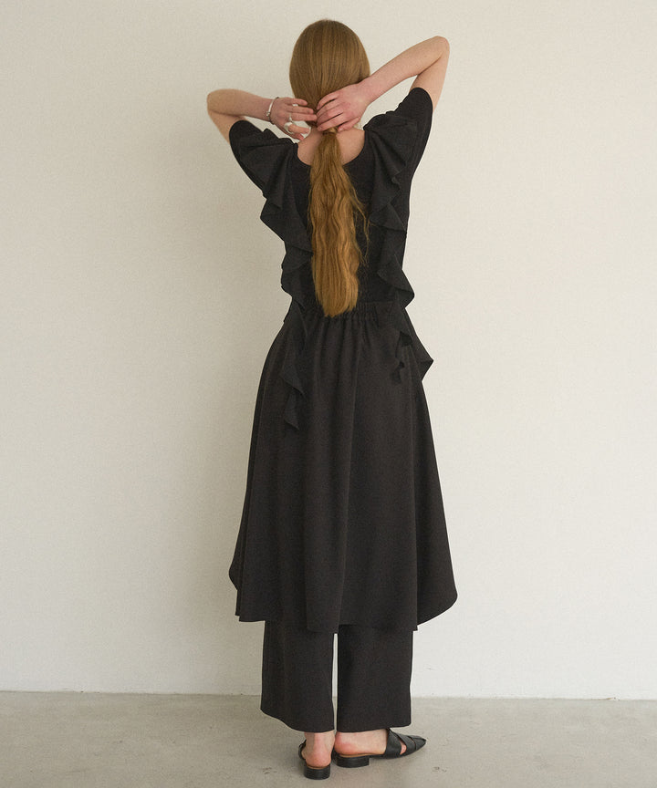 Ruffle Ribbon Swing Tops