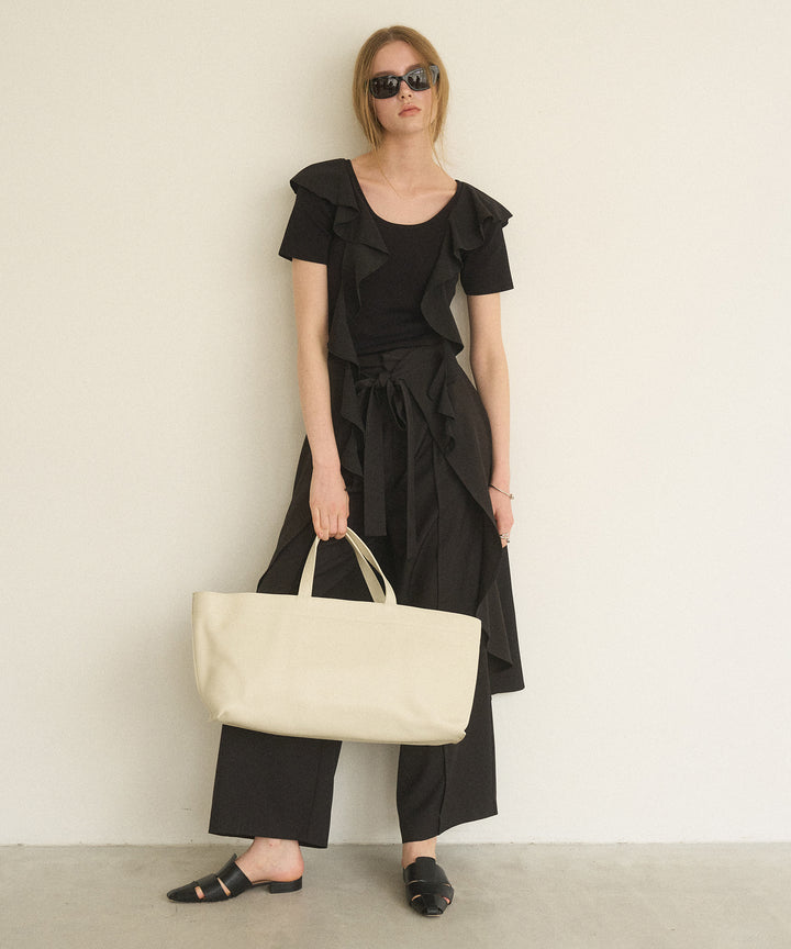 Ruffle Ribbon Swing Tops