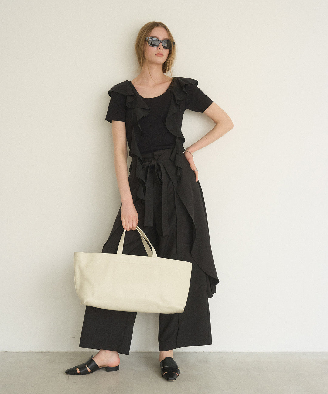 【NCSSRY】Wide Bag Big (Ivory)
