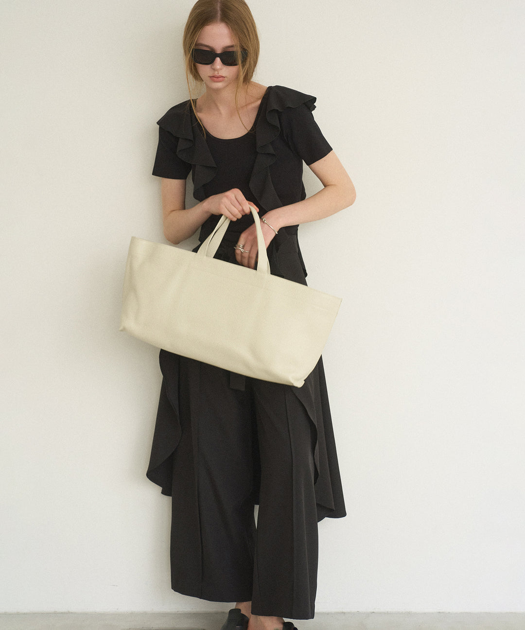 【NCSSRY】Wide Bag Big (Ivory)