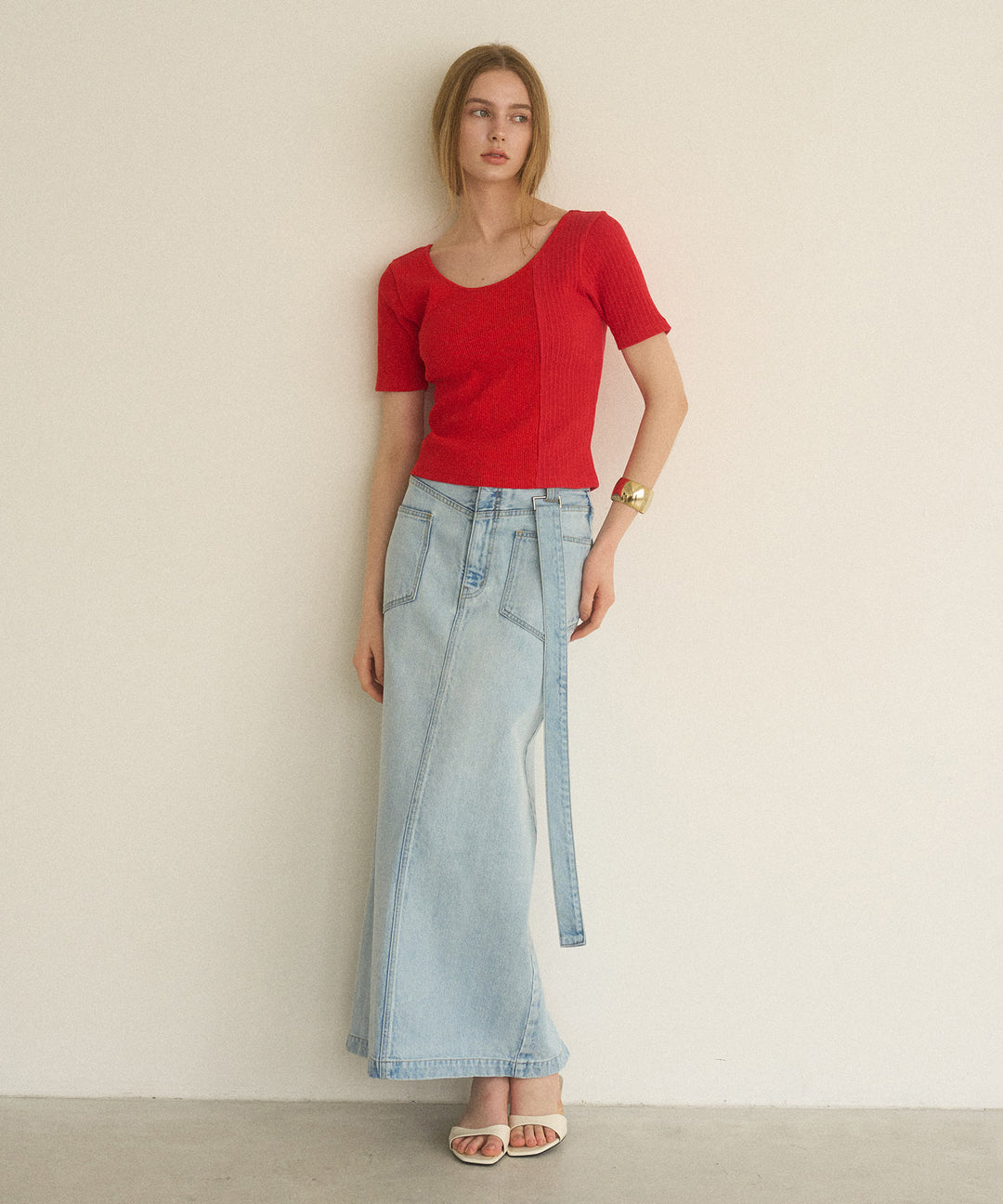 2way Rib Cut Tee