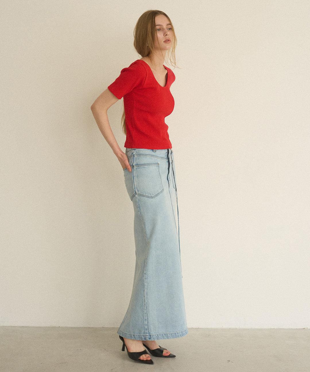 2way Rib Cut Tee