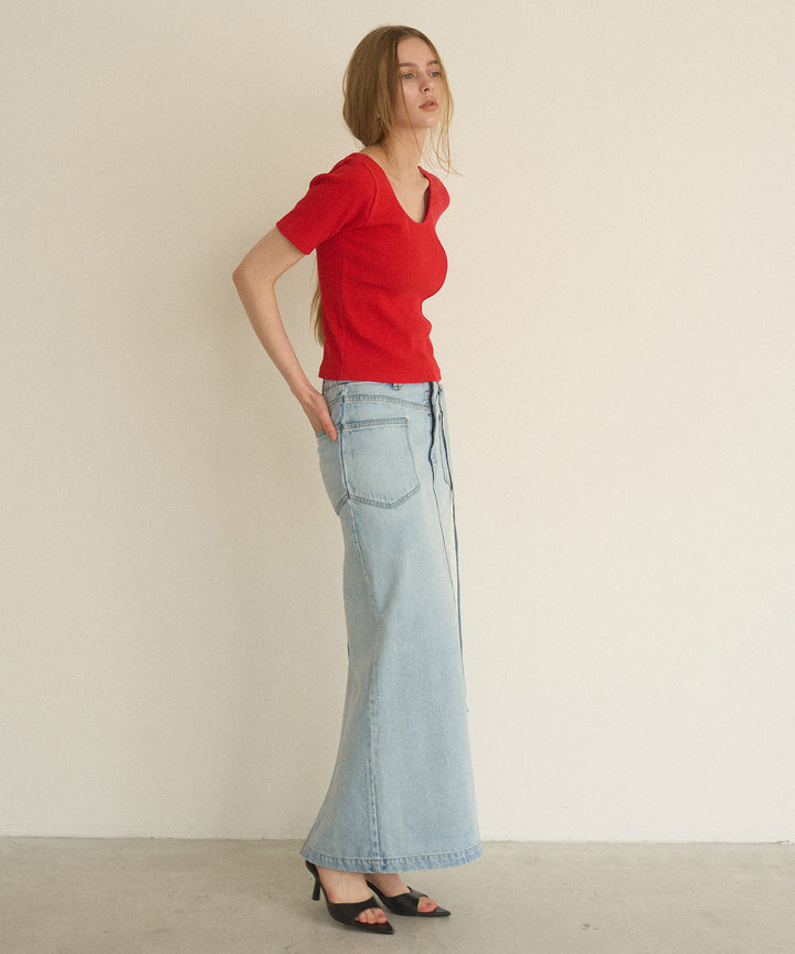2way Rib Cut Tee
