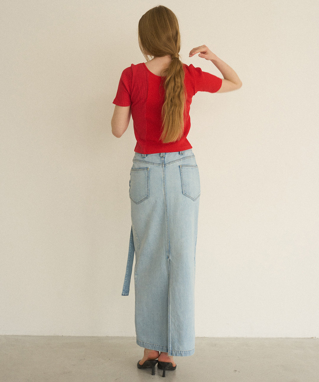 ICE Bleach Denim Skirt