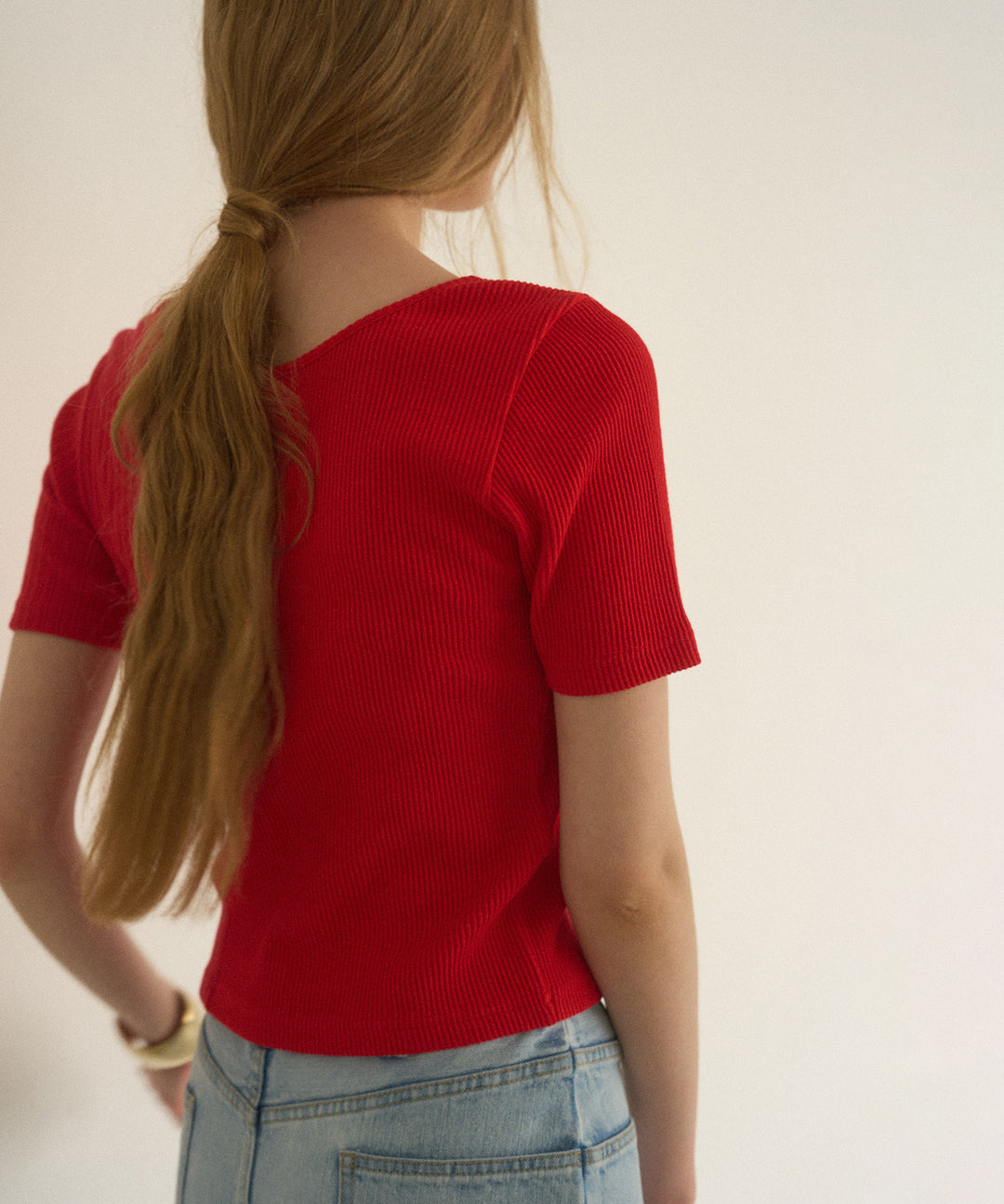2way Rib Cut Tee