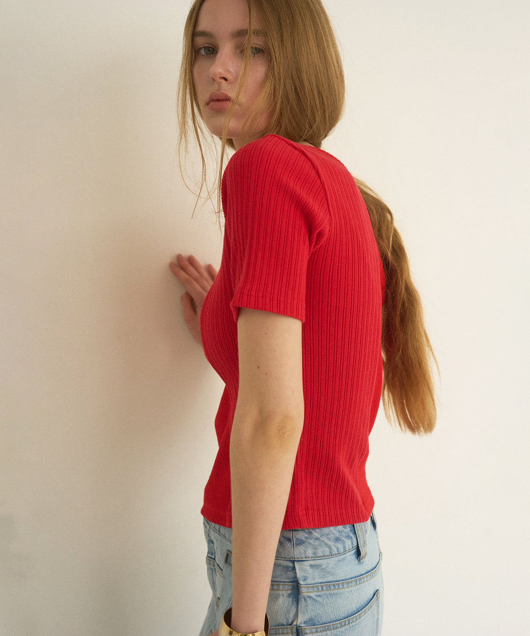 2way Rib Cut Tee