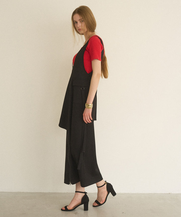 Zip Pencil Asymmetry Dress