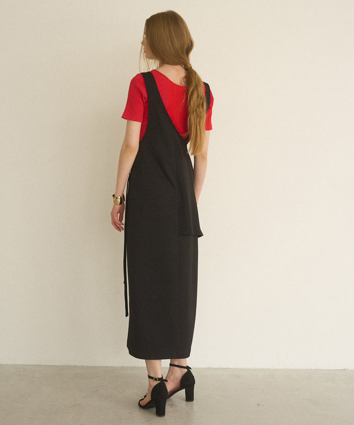 Zip Pencil Asymmetry Dress
