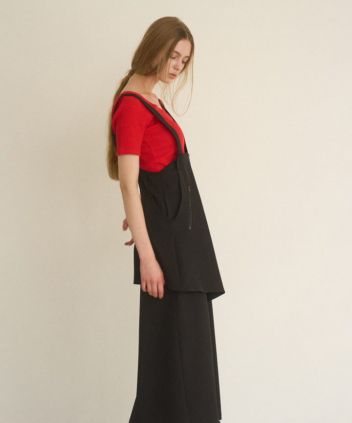 Zip Pencil Asymmetry Dress