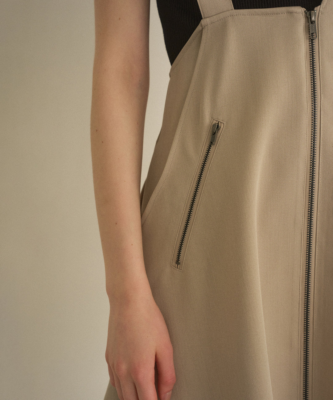 Zip Pencil Asymmetry Dress