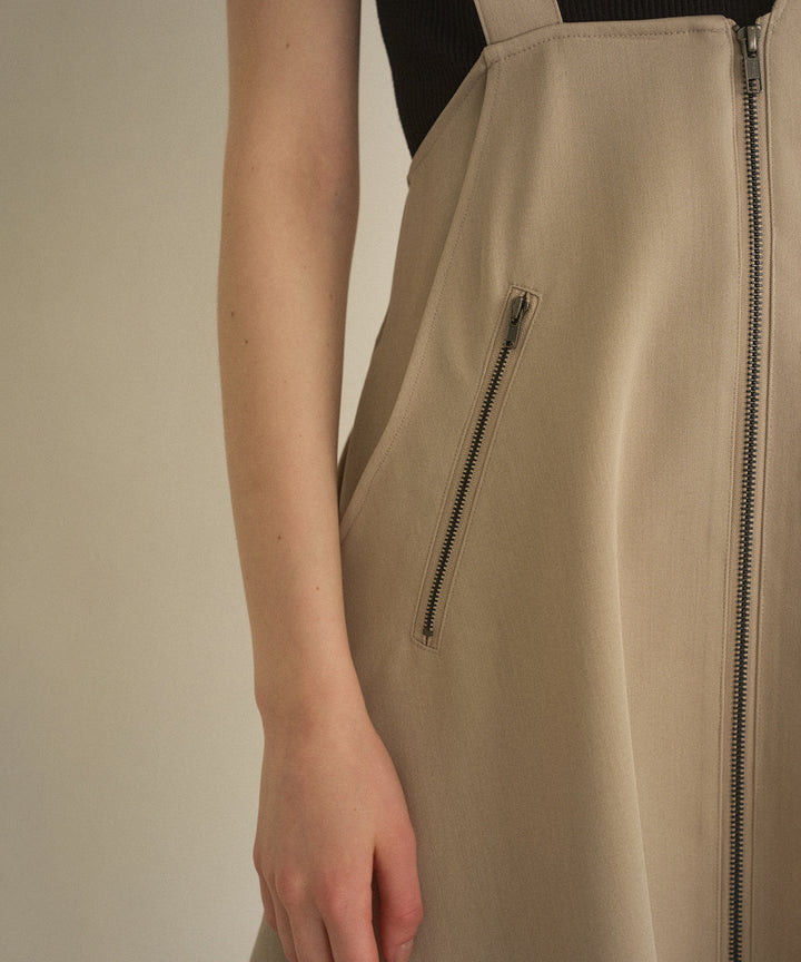 Zip Pencil Asymmetry Dress