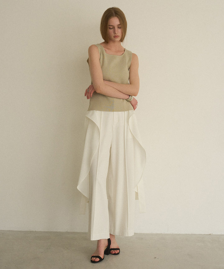 Square Dry Knit Sleeveless Top