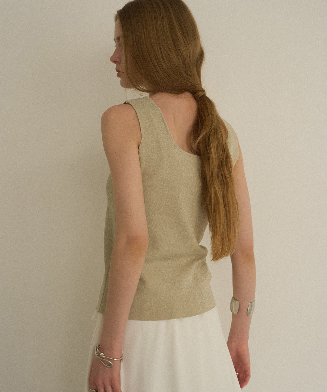 Square Dry Knit Sleeveless Top