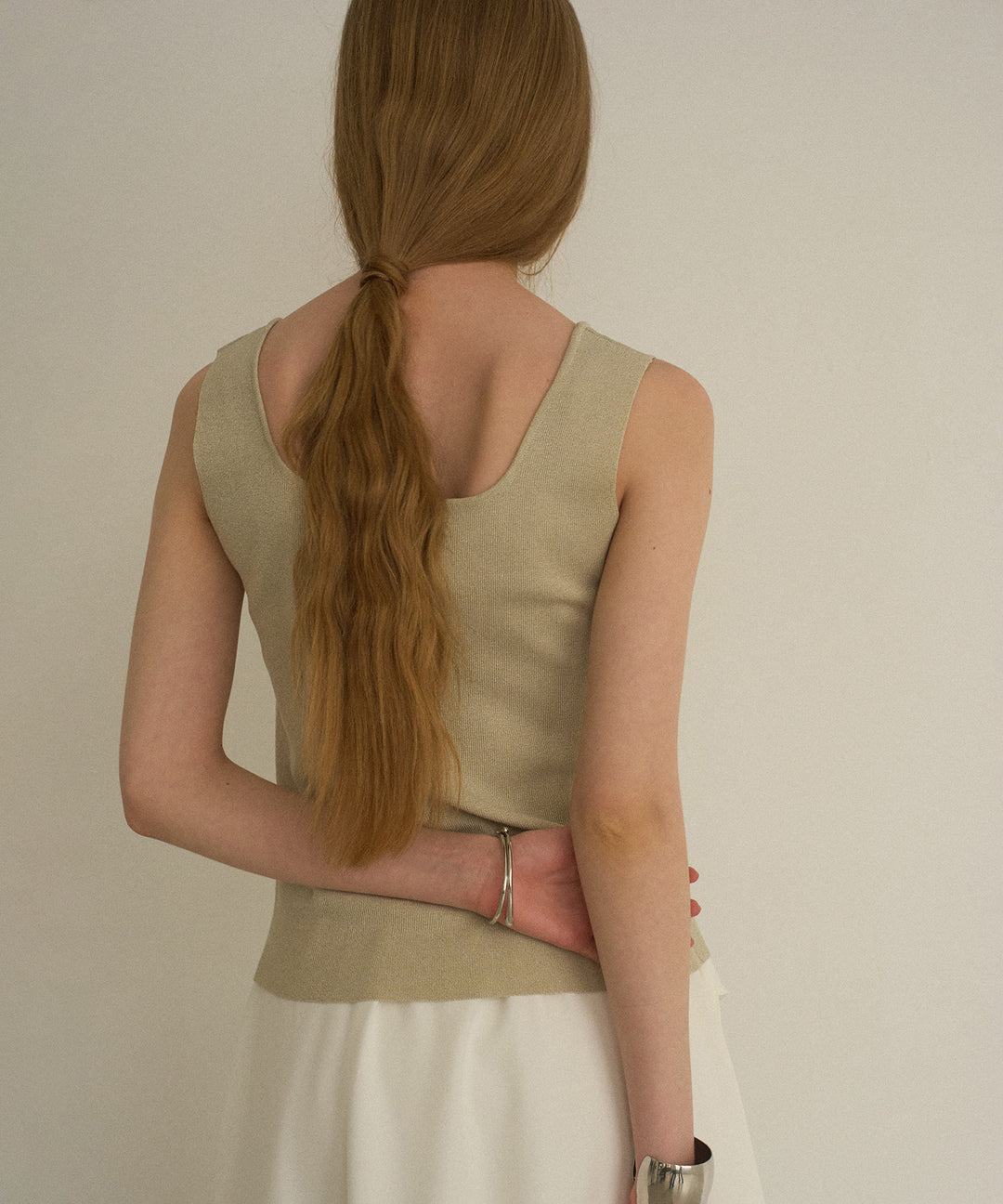 Square Dry Knit Sleeveless Top
