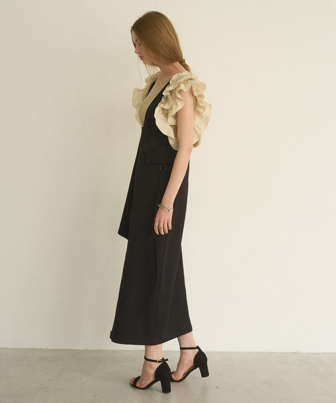 Zip Pencil Asymmetry Dress