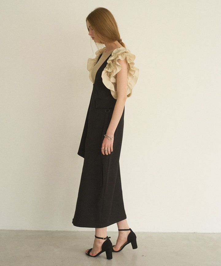 Zip Pencil Asymmetry Dress