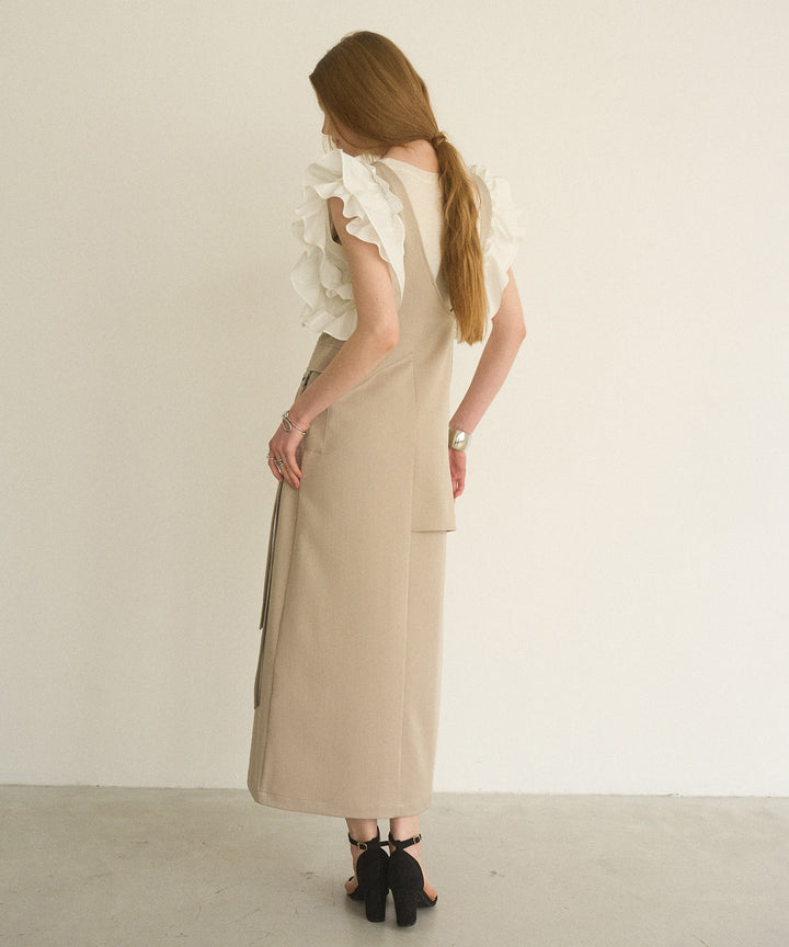 Zip Pencil Asymmetry Dress