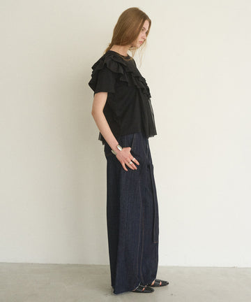 Pintuck Semiwide Jeans – MIELI INVARIANT