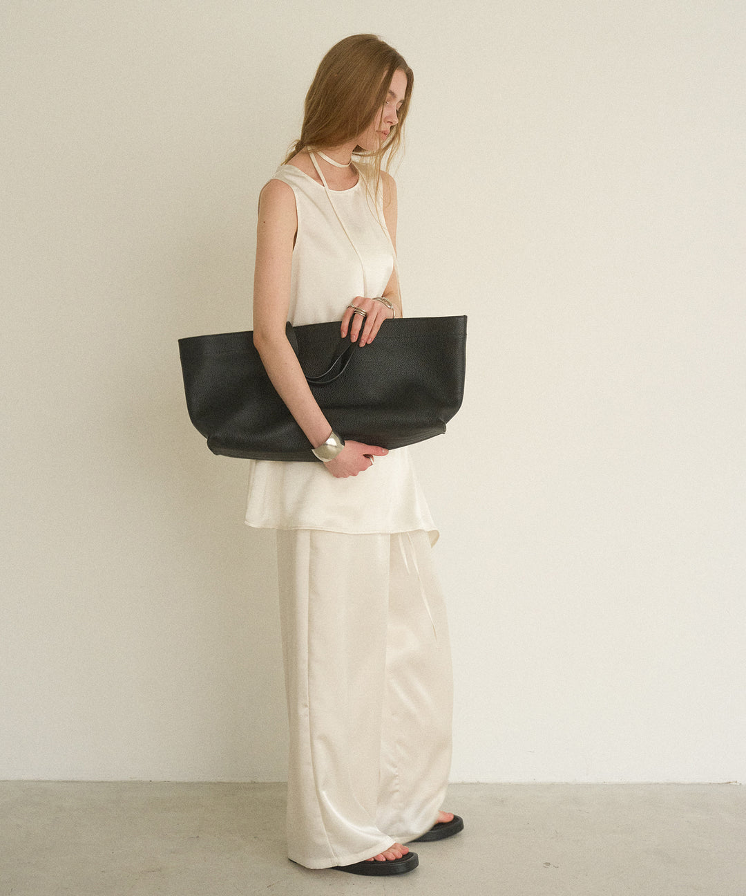 Relaxy Satin Choker Tunic