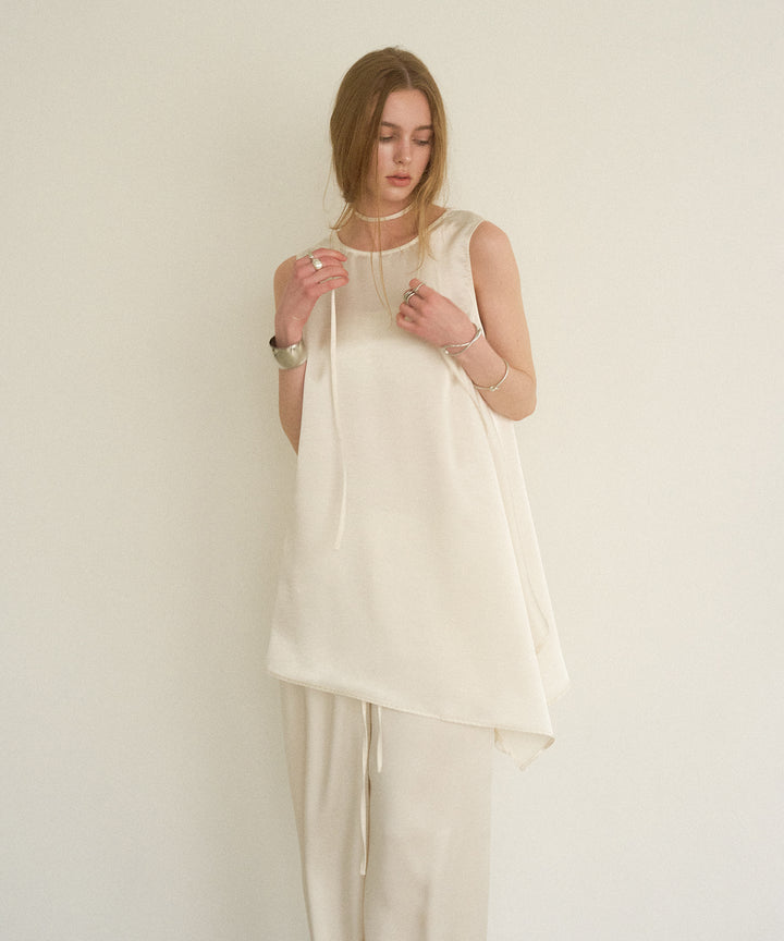 Relaxy Satin Choker Tunic