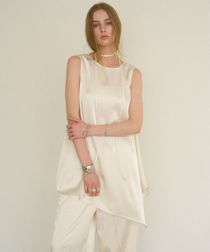 Relaxy Satin Choker Tunic