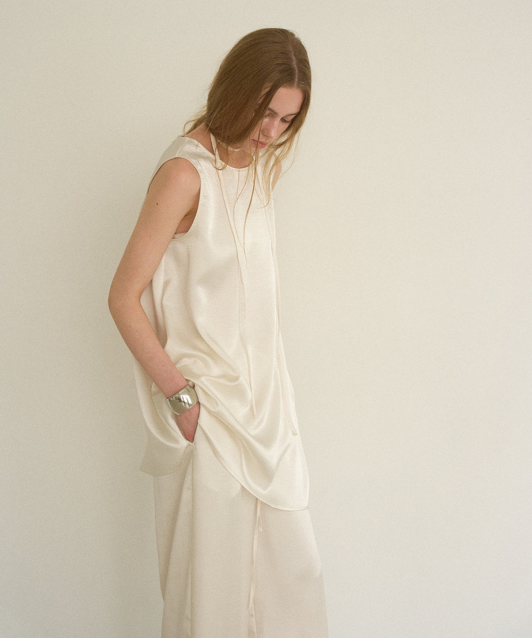 Relaxy Satin Choker Tunic