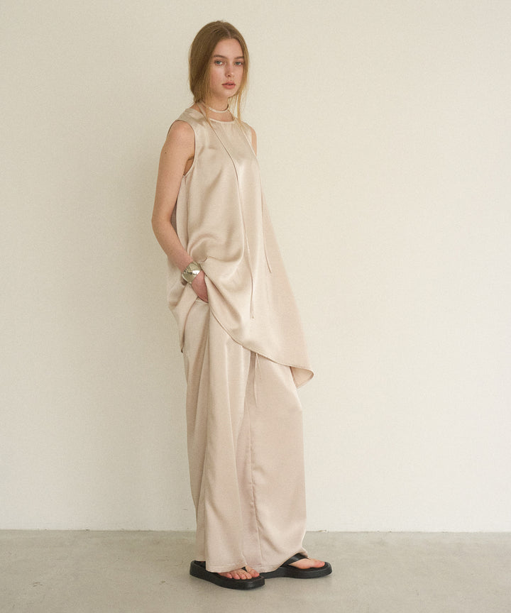 Relaxy Satin Choker Tunic