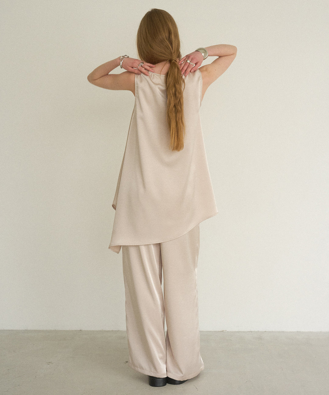 RelaxySatin Easy Pants