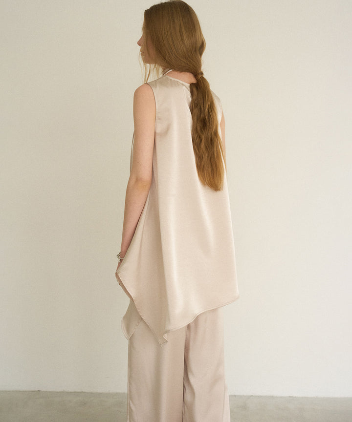 Relaxy Satin Choker Tunic